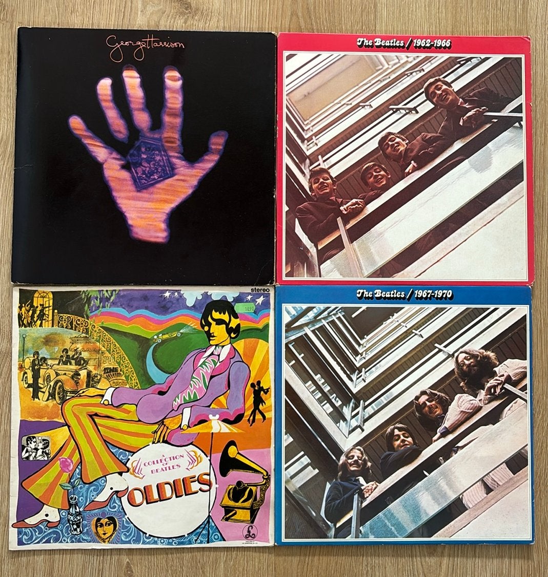 Lp 3x Beatles 1x George Harrison, Ophalen of Verzenden, Gebruikt, Pop, LP