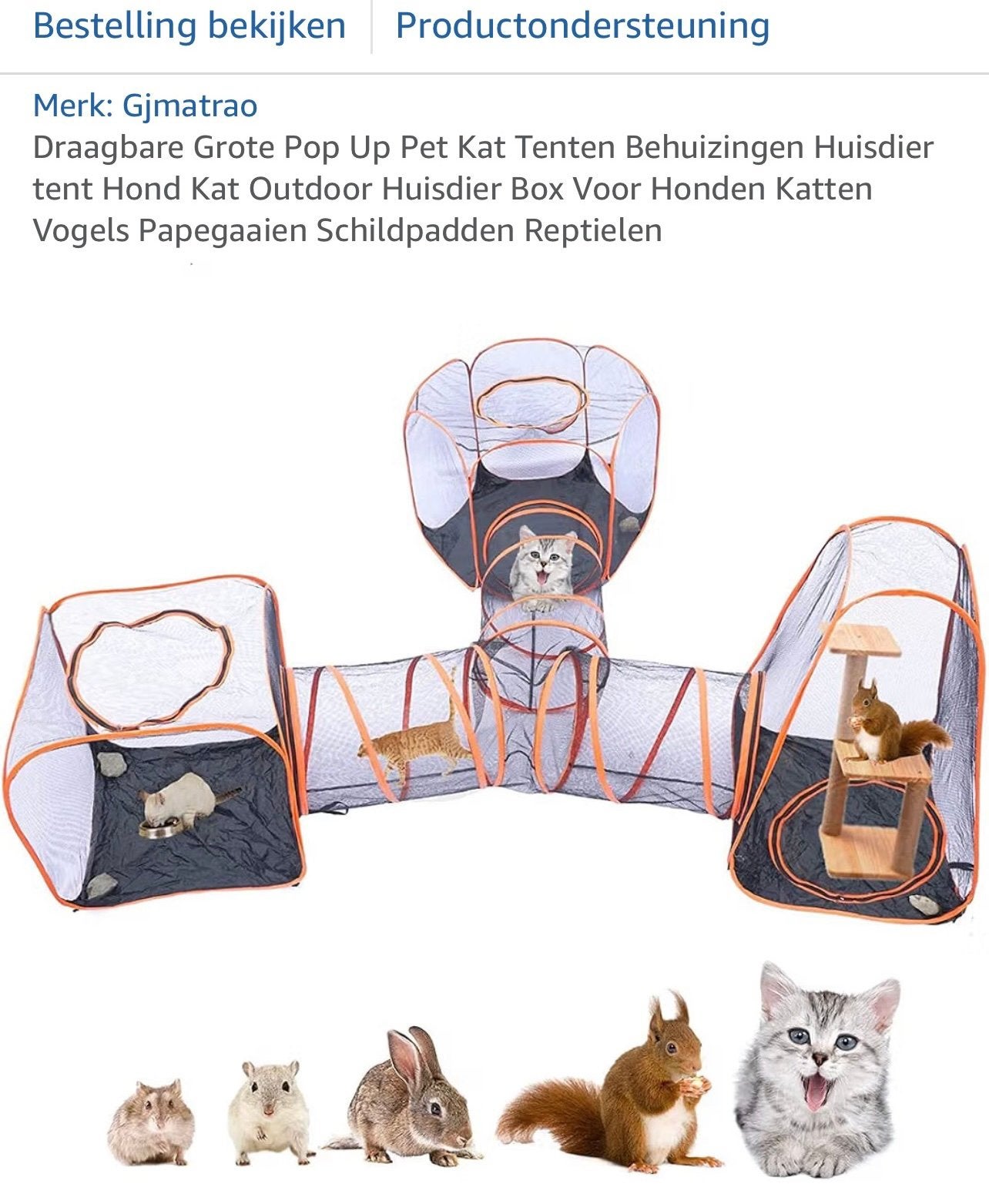 Buitenverblijf voor kleine dieren, Ophalen, 110 cm of meer, Chinchilla, 90 cm of meer