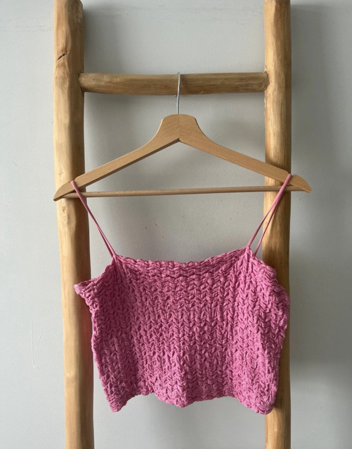 Roze top, Ophalen, Maat 42/44 (L), Zo goed als nieuw, Roze