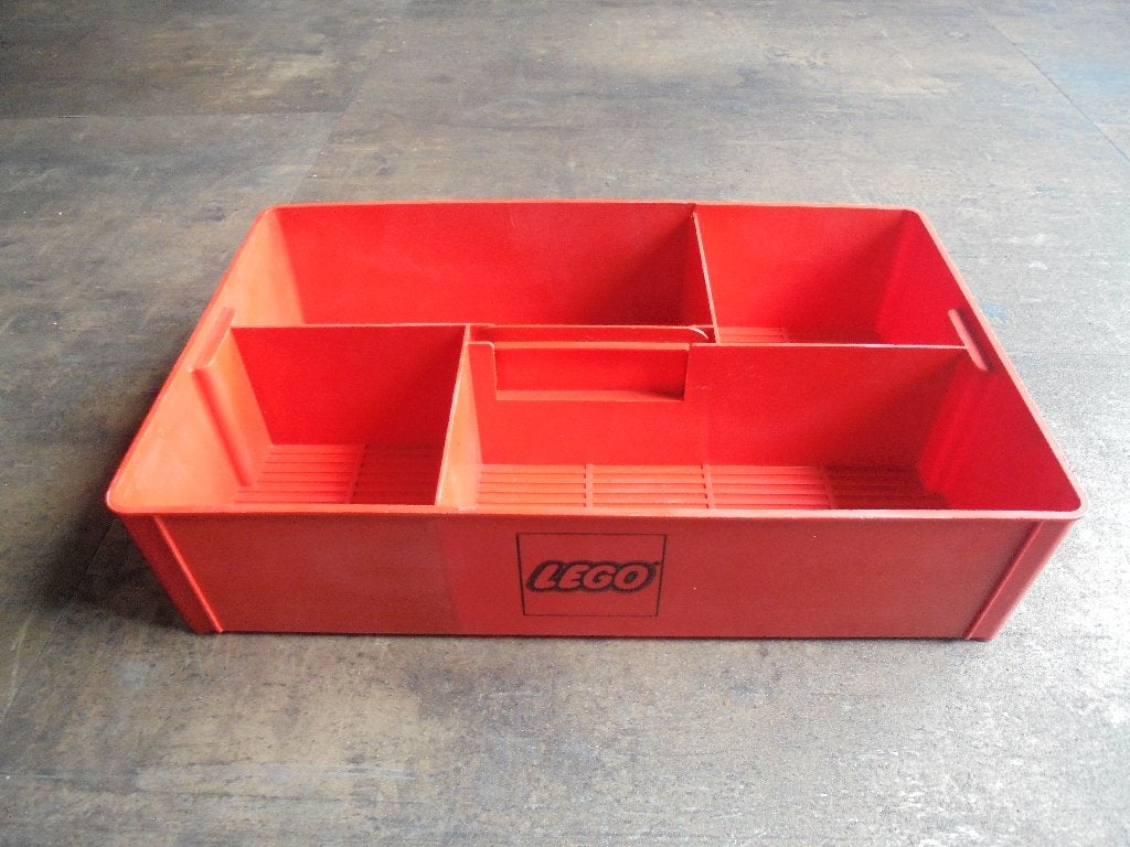 Lego Vintage Storage Box with Handle (zie foto's) !!LEZEN!!, Ophalen of Verzenden, Gebruikt, Lego