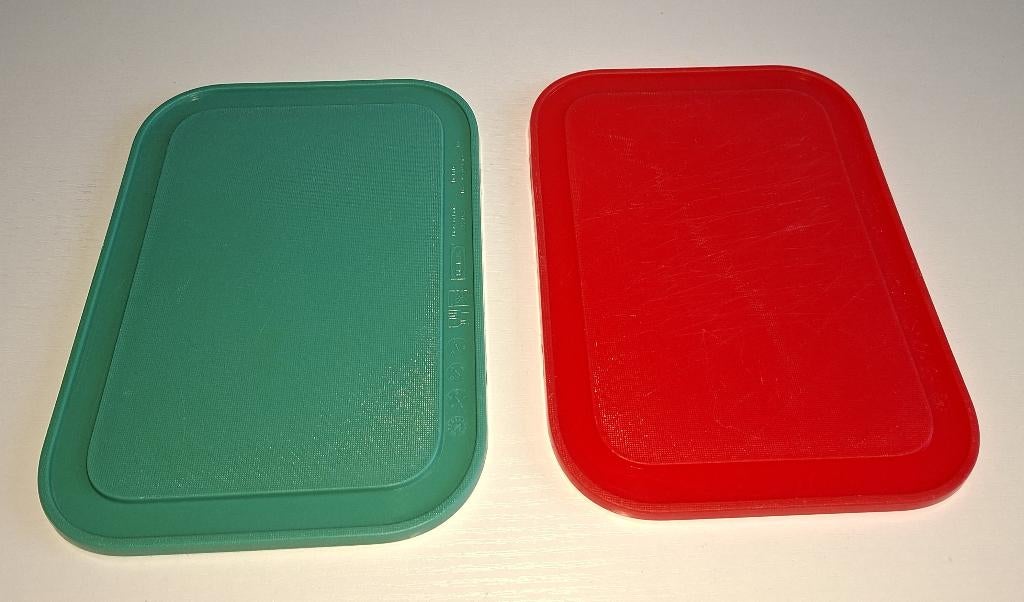 Ikea snijplankjes, 22 x 16, rood, groen en lichtblauw, IKEA, Kunststof, Ophalen of Verzenden, Meerkleurig
