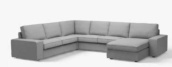 KIVIK Hoekbank, 5-zits met chaise longue - IKEA, Huis en Inrichting, Ophalen, Overige materialen, Gebruikt, 300 cm of meer