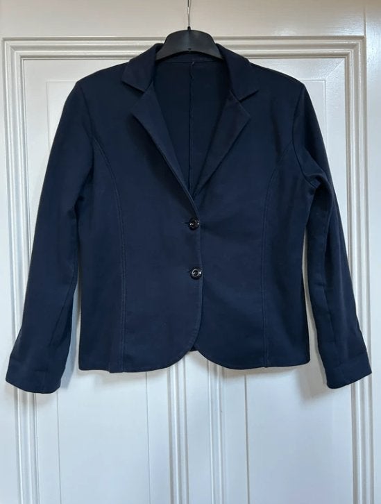 Leuk donkerblauw jasje M/L, Kleding | Dames, Maat 38/40 (M), Blauw, Ophalen of Verzenden, Zo goed als nieuw