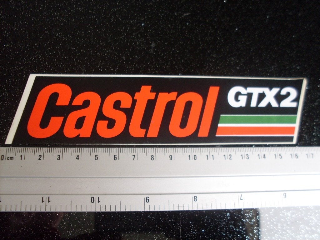 sticker Castrol GTX2 oil olie logo, Verzenden, Zo goed als nieuw, Merk