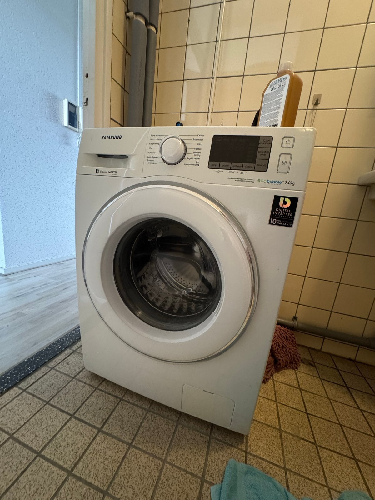 Samsung EcoBubble 7.0kg wasmachine, Ophalen, 6 tot 8 kg, Minder dan 1200 toeren, Zo goed als nieuw