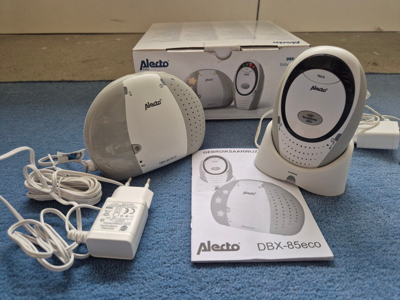 Alecto DBX-85 eco babyfoon, nagenoeg nieuw!, Ophalen of Verzenden, Zo goed als nieuw, 250 meter of meer, Terugspreekfunctie