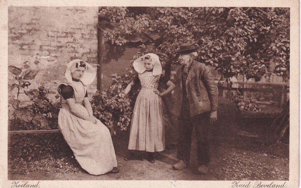 klederdracht Zuid Beveland (1), Verzenden, 1920 tot 1940, Gelopen, Zeeland