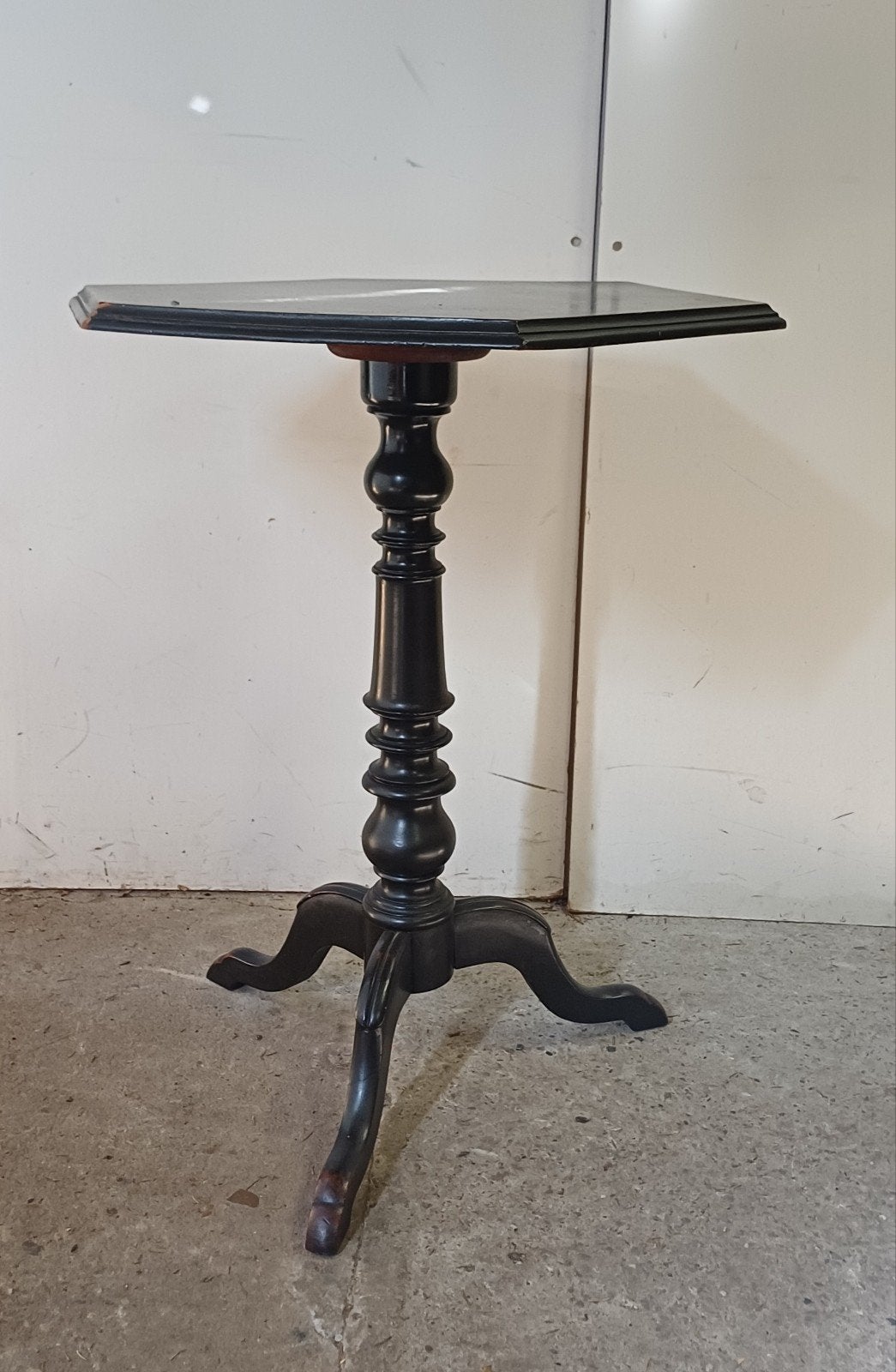 Vintage antiek houten bijzettafel bloementafel, Ophalen of Verzenden
