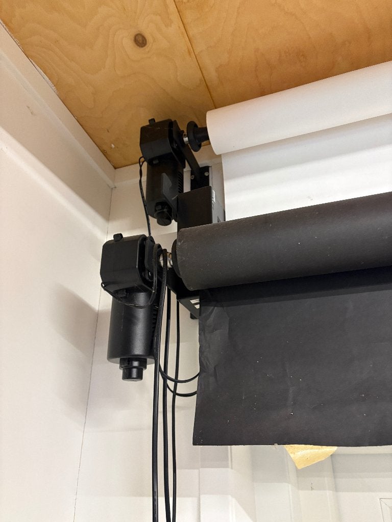 Falcon Eyes Achtergrondsysteem elektrisch voor 2 rollen, Audio, Tv en Foto, Ophalen, Gebruikt, Falcon Eyes, Achtergrond