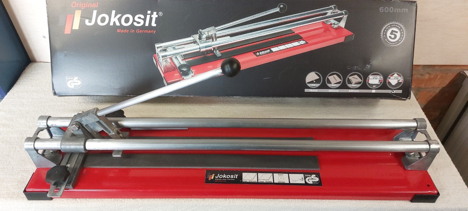 Tegelsnijder 600mm. Jokosit ( bijna nieuw), Doe-het-zelf en Verbouw, Ophalen