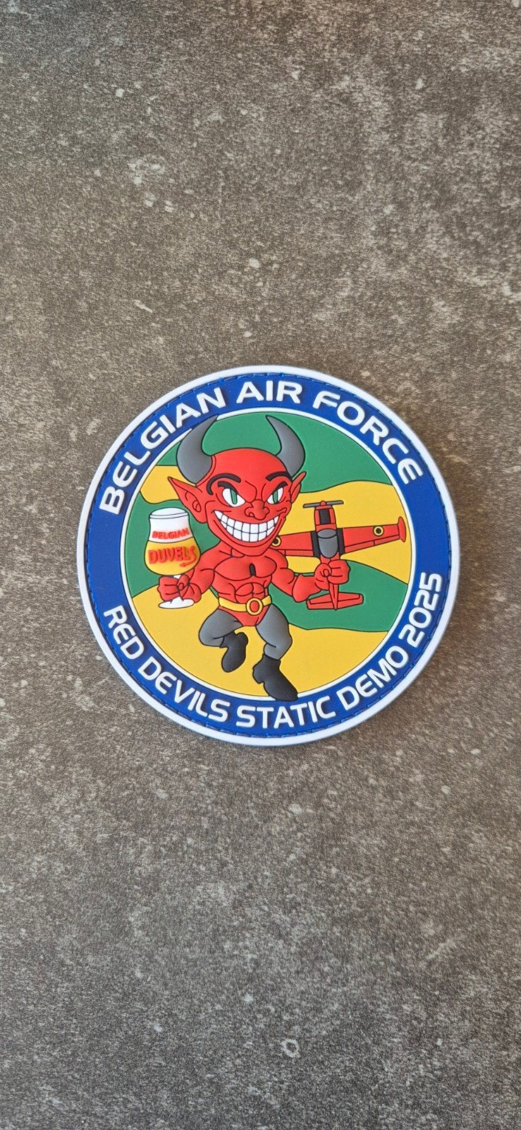 Patch Belgian Duvelş., Ophalen of Verzenden, Luchtmacht, Embleem of Badge