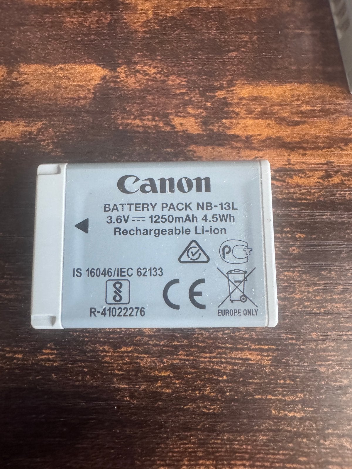 Canon NB-13L originele accu, Ophalen of Verzenden, Zo goed als nieuw, Canon, Batterij