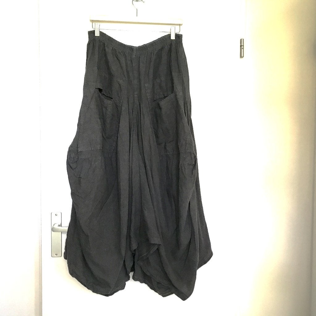Completo by Arthurio Lino lange linnen rok grijs maat L, Kleding | Dames, Verzenden, Maat 42/44 (L), Zo goed als nieuw, Grijs