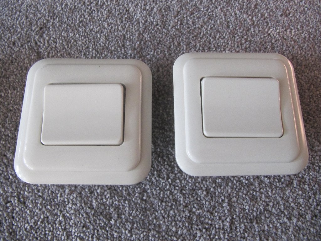Twee inbouw schakelaars, Ophalen of Verzenden, Gebruikt, Gira, Schakelaar