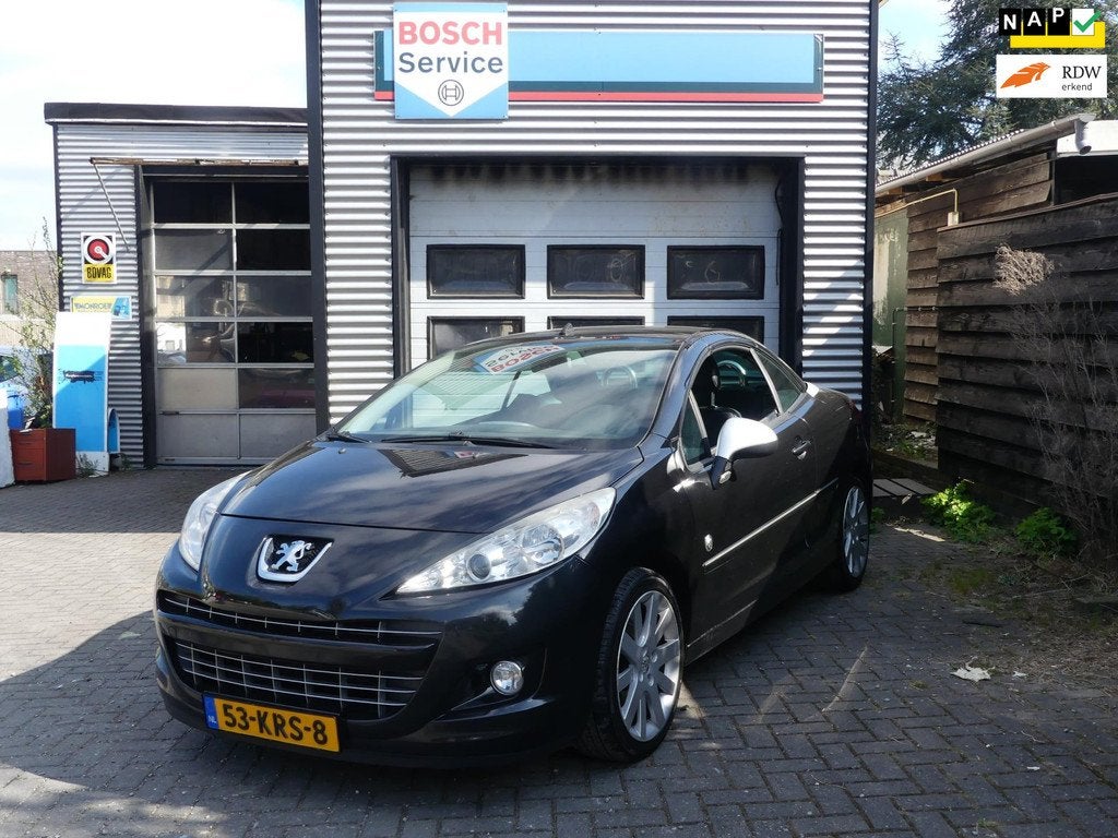 Peugeot 207 CC 1.6 THP Roland Garros Climate Control Cruise, Gebruikt, Zwart, 4 cilinders, 4 stoelen