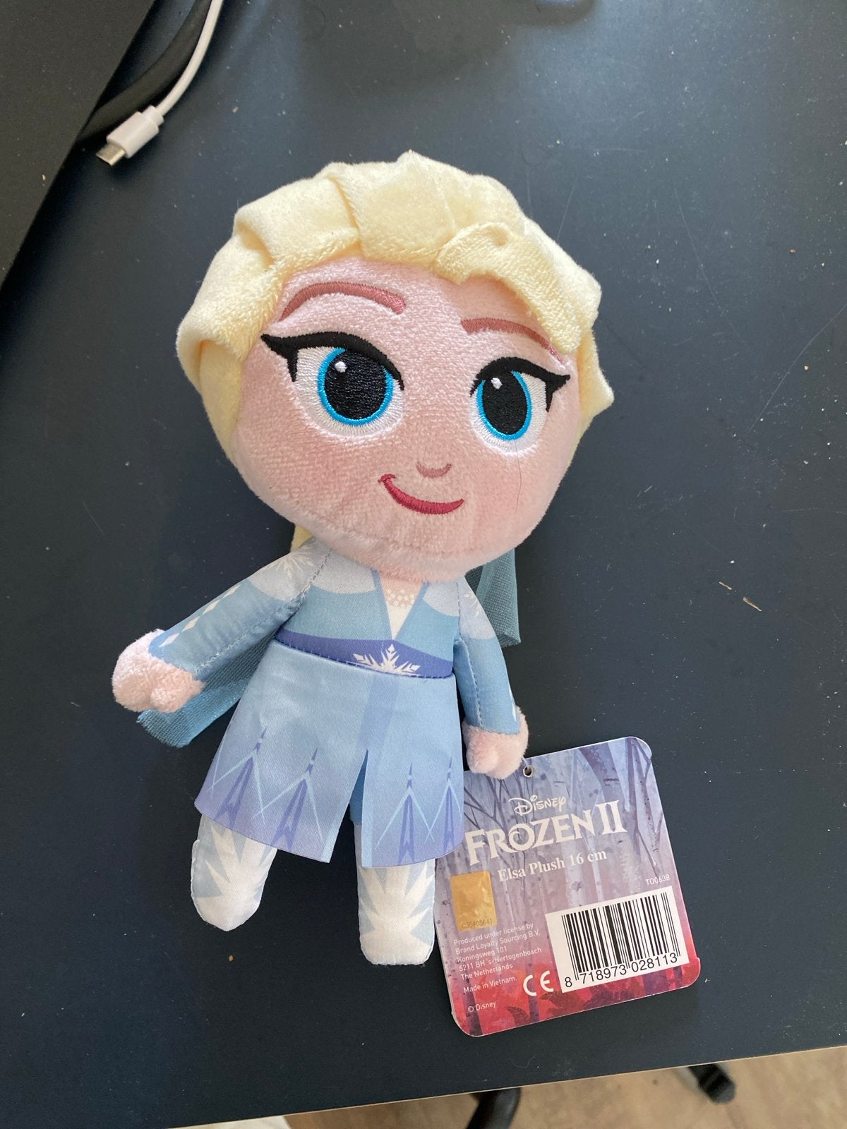 Disney Frozen 2 Elsa Pluche Knuffel 16 cm, Ophalen, Disney, Overige typen, Blauw