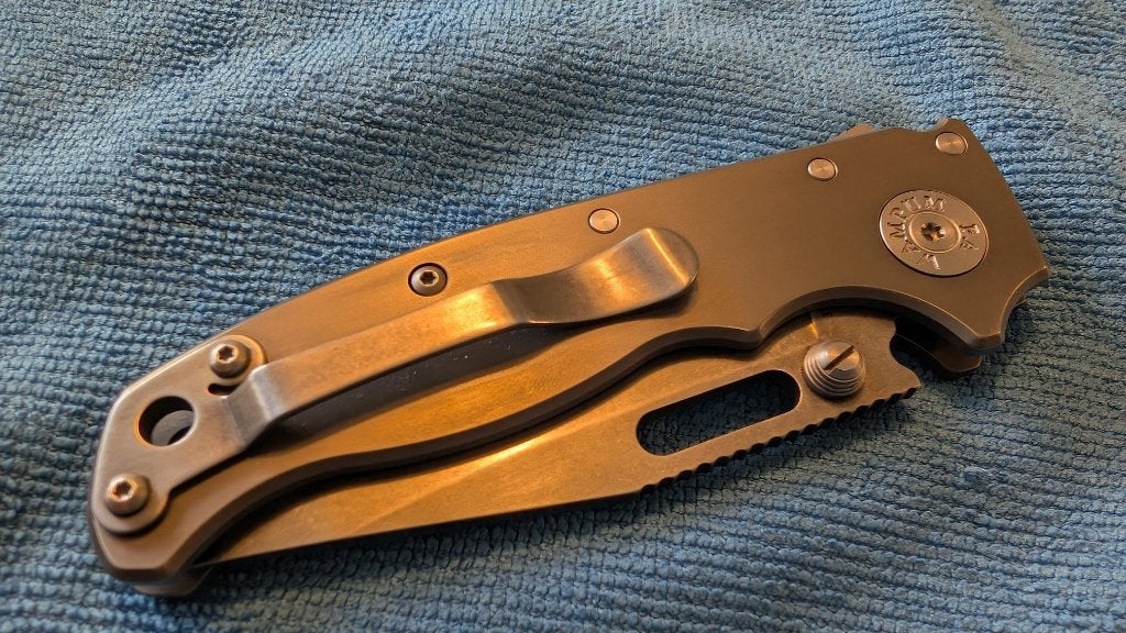 Demko 20.5, titanium, CPM 3V, Caravans en Kamperen, Kampeergereedschap, Verzenden, Zo goed als nieuw