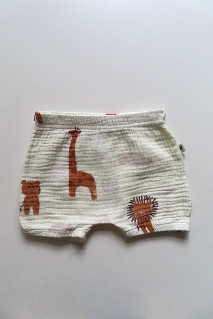 Korte Broek Mousseline Dieren Zeeman mt 68 (L53), Zeeman, Broekje, Jongetje of Meisje, Ophalen of Verzenden