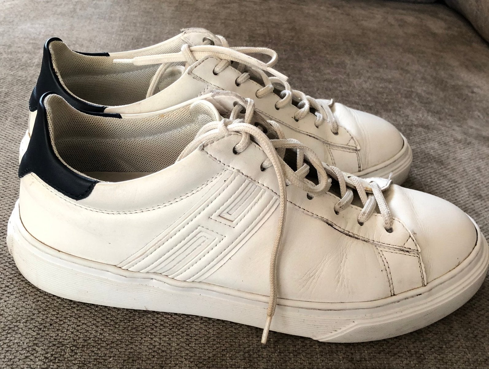 Hogan sneakers/wit maat 6, Wit, Ophalen of Verzenden, Sneakers of Gympen, Gedragen