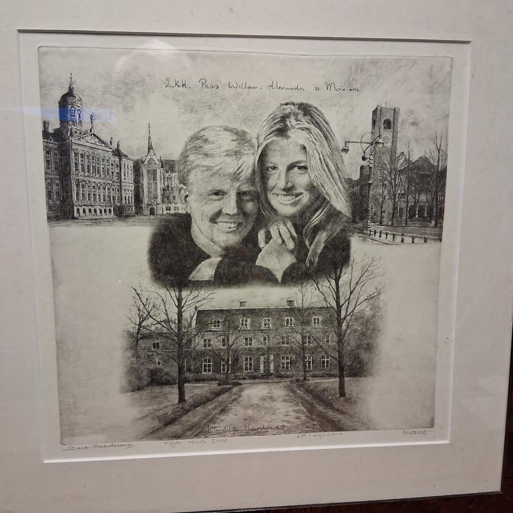 Bart Reindersma - Willem-Alexander & Máxima Huwelijk 2002, Antiek en Kunst, Ophalen