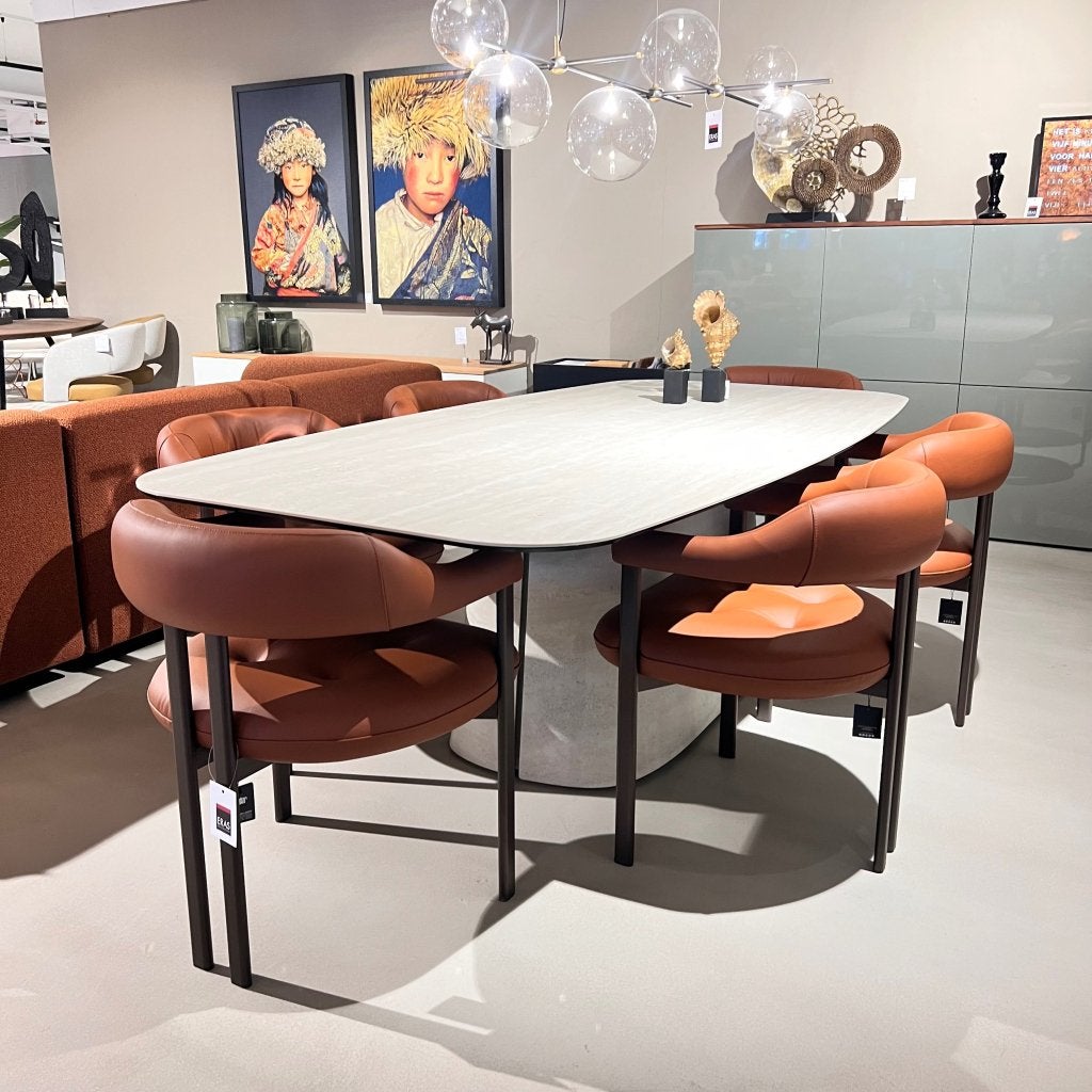 Cattelan Italia Napoleon eettafel Travertin & Greta stoelen, Via Pilastri, 19, 36010 Carrè (VI), Italië, Nieuw, Ophalen of Verzenden