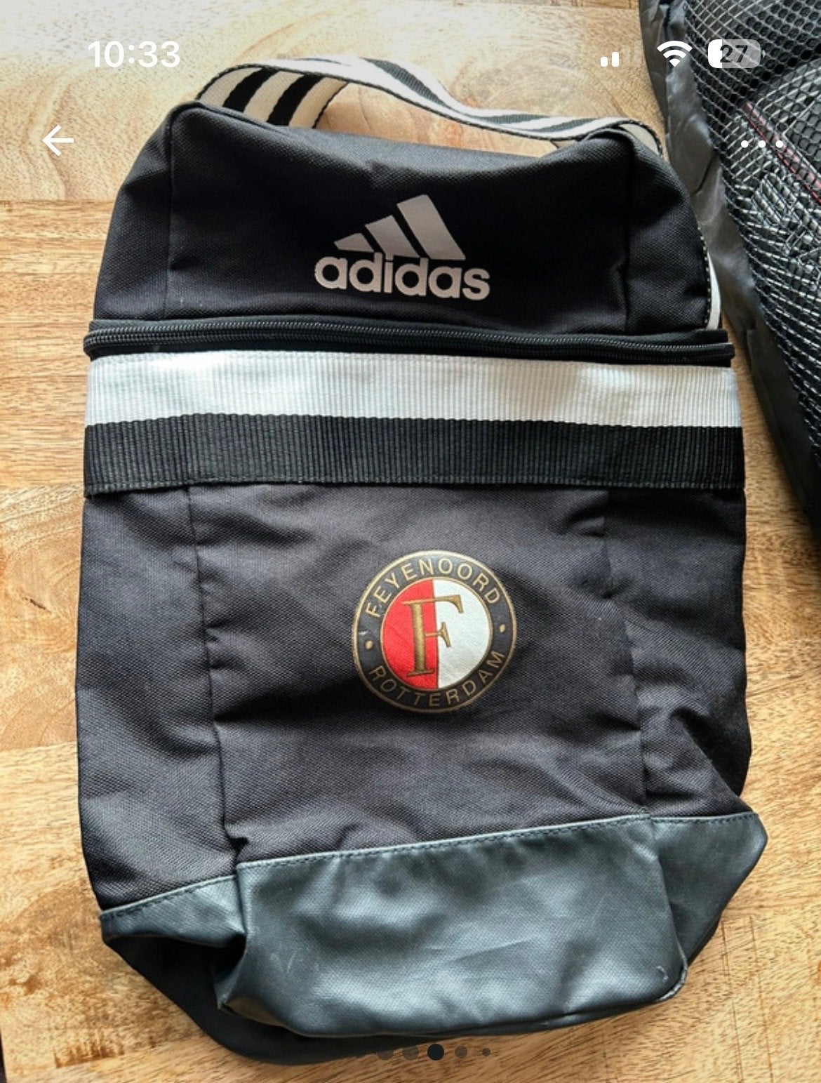 Adidas Feyenoord Gymtas - Zwart, Ophalen, Zwart, Overige maten, Voetbal