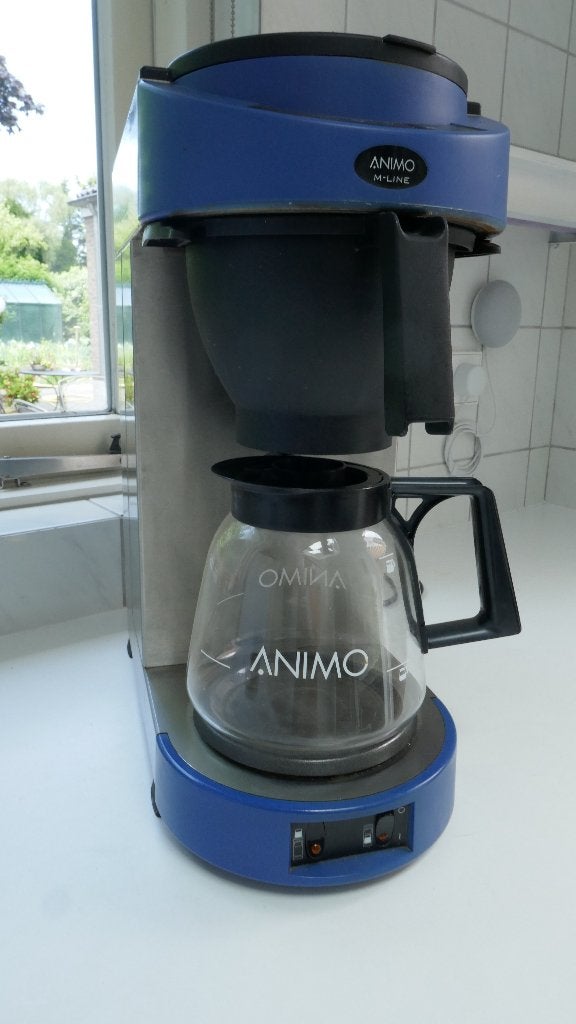 Animo Koffiemachine M100 met 2 kannen, Ophalen, Gebruikt, 10 kopjes of meer, Koffiemachine