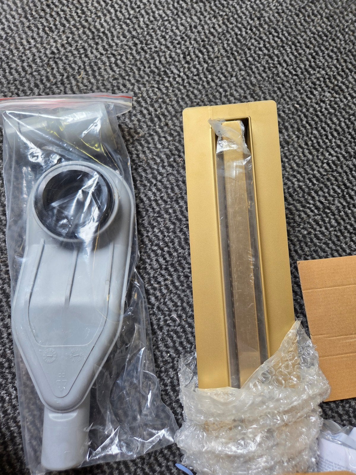 Aquanova Slim Drain Cori Douchedrain Geborsteld Goud 80cm, Ophalen of Verzenden, Nieuw, Rvs, Douche
