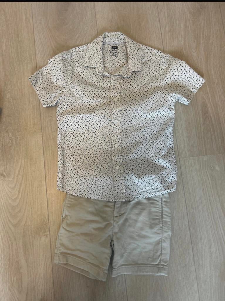 Leuke (bruiloft) jongens nette zomerset 104/110, Ophalen of Verzenden, Zo goed als nieuw, Maat 110