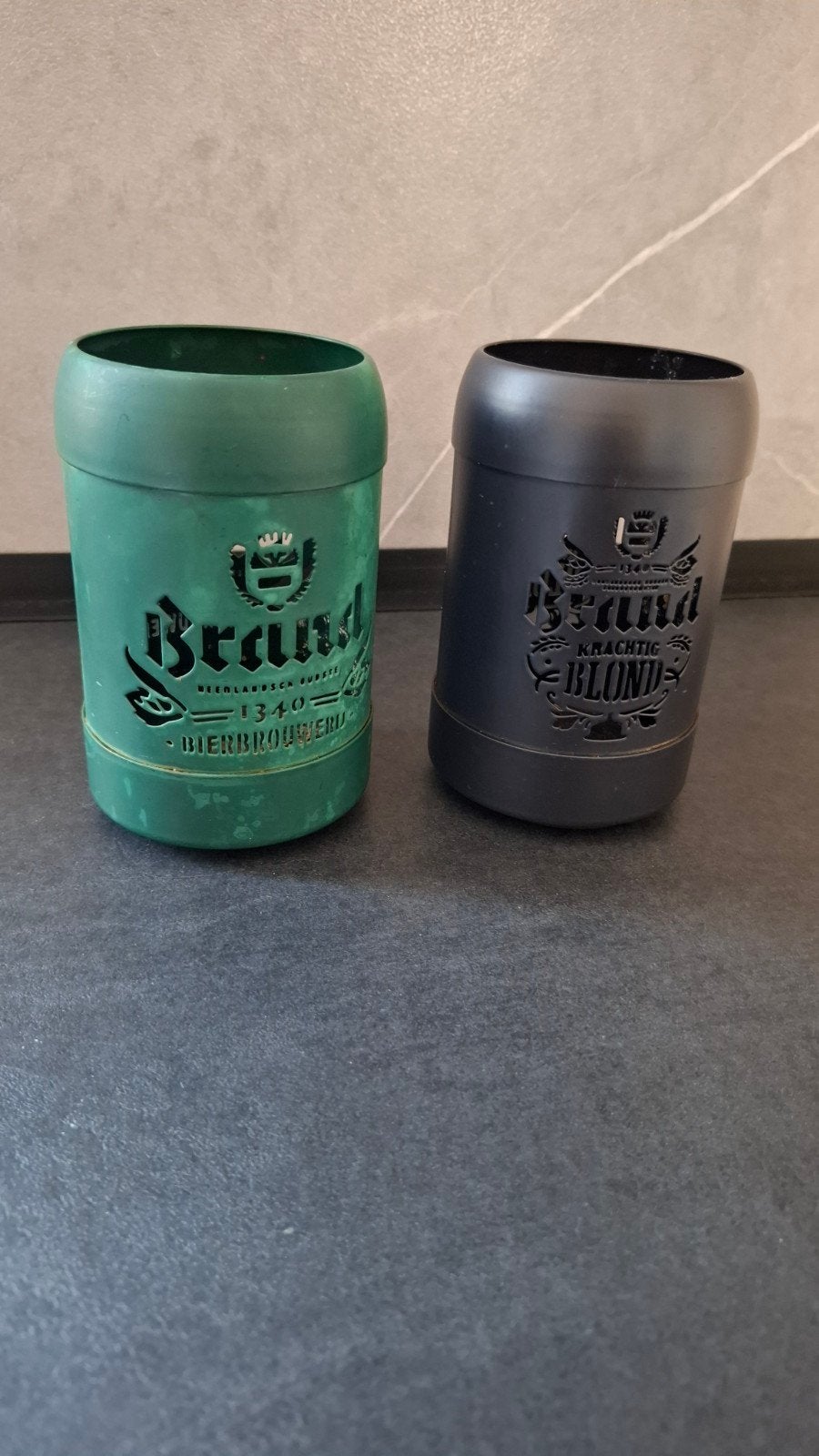 Brand Bierbrouwerij Theelichthouders - Set van 2, Ophalen of Verzenden, Gebruikt