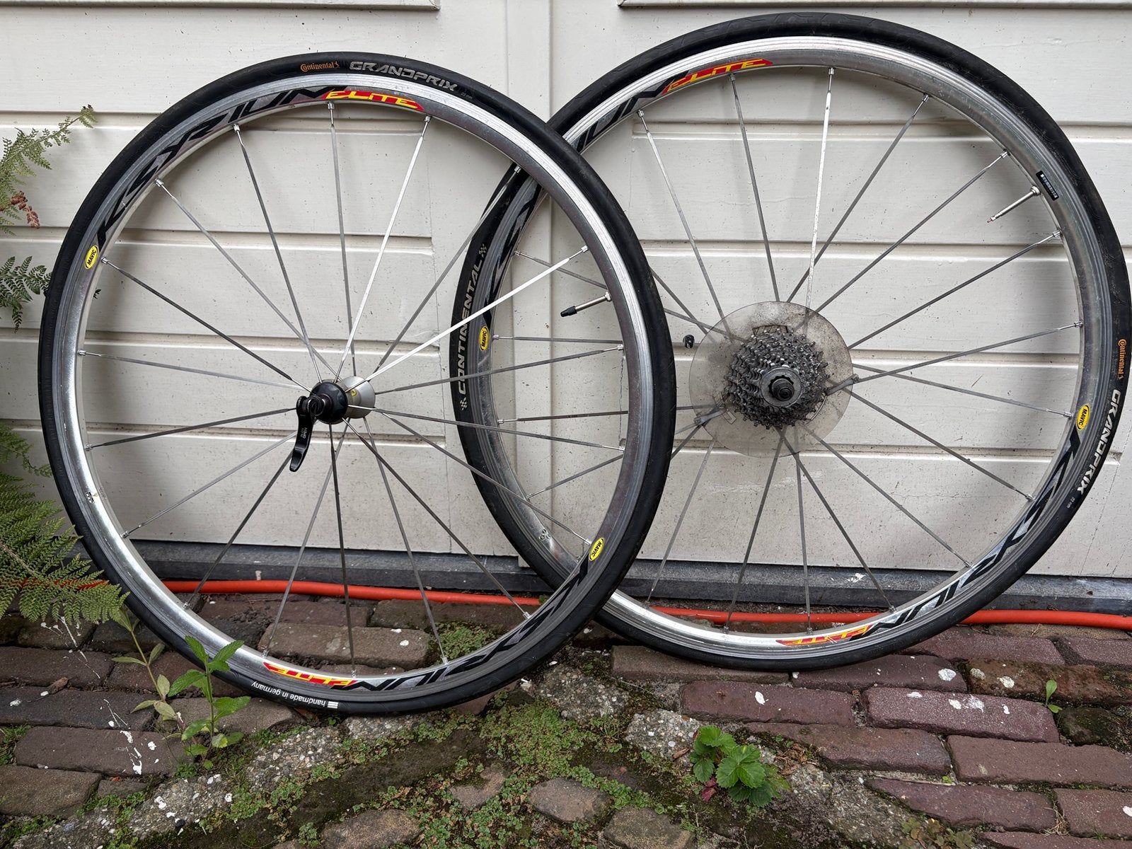 Mavic Ksyrium elite wielen, Gebruikt, Aluminium, Racefiets, Ophalen