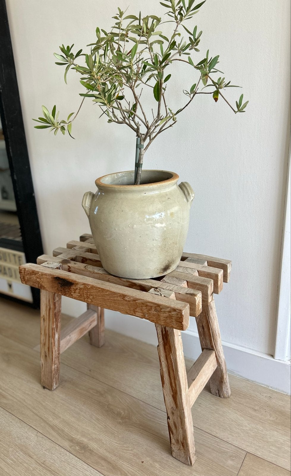 Leuk krukje /bijzettafeltje van Ibiza Outdoor, Ophalen, Gebruikt, Hout