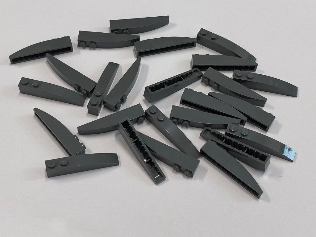 Partij 25x 6x1 gebogen Lego dakpannen in diverse kleuren, Overige thema's, Lego, Nieuw, Ophalen of Verzenden