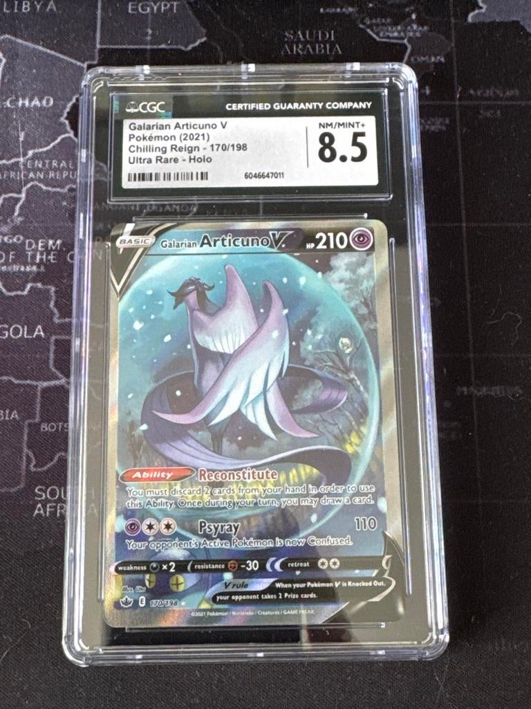 Galarian Articuno V CGC 8.5 - 170/198, Ophalen of Verzenden, Zo goed als nieuw, Losse kaart, Foil
