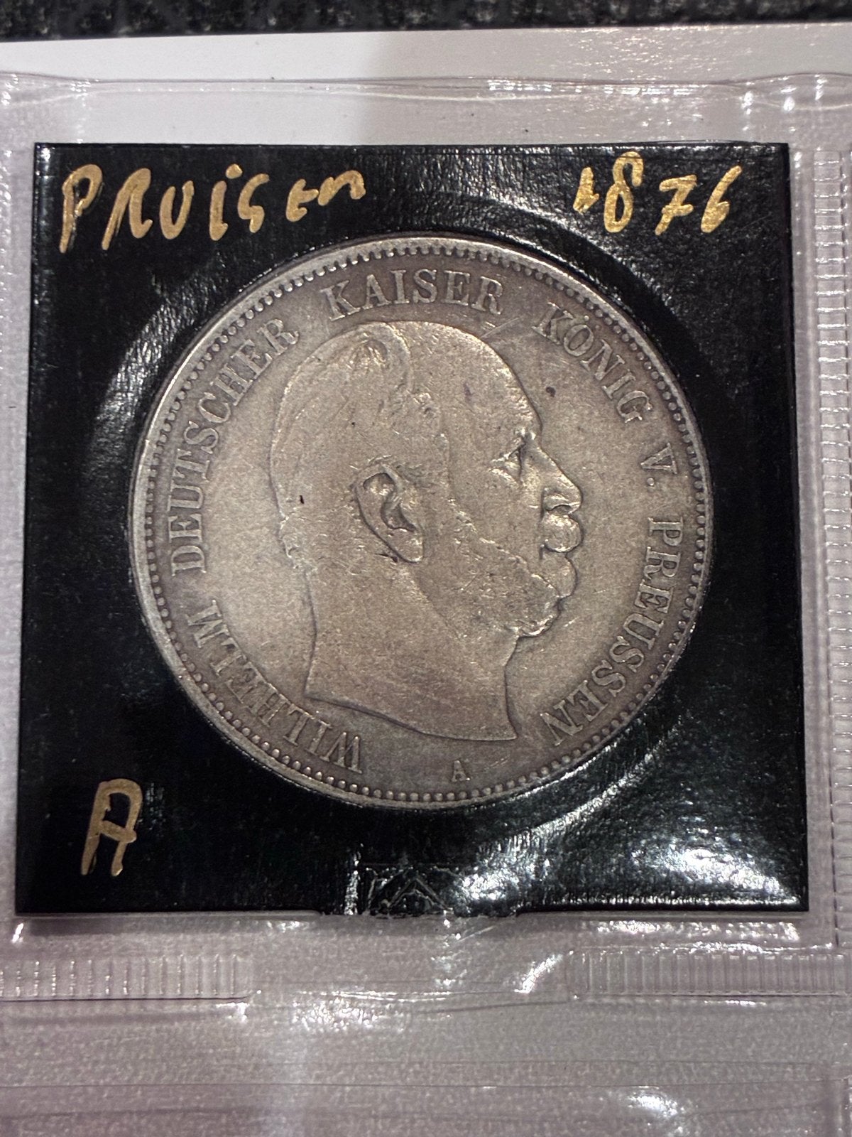 Zilveren Pruisische 5 Mark munt 1876, Ophalen of Verzenden, Duitsland, Losse munt, Zilver