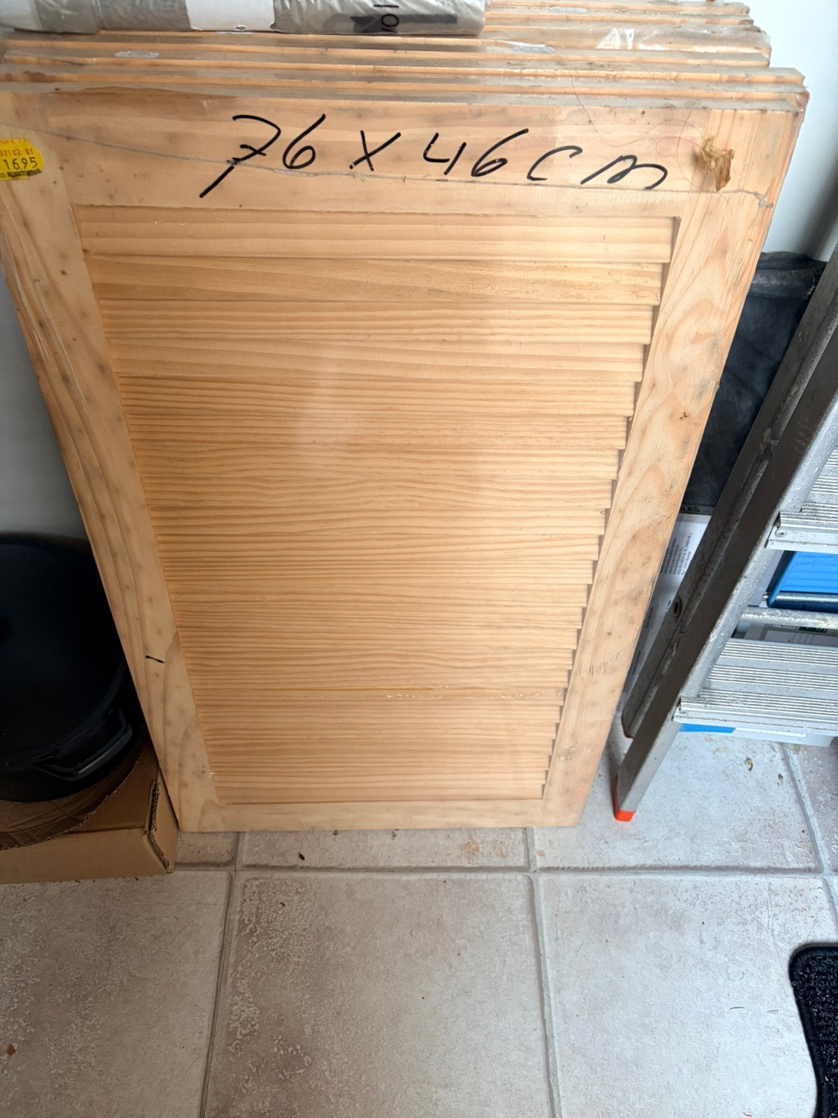 Louvre deurtjes kastdeur schuine wand, Huis en Inrichting, Ophalen of Verzenden, Zo goed als nieuw