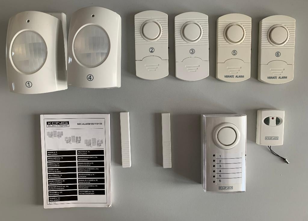 Konig alarm systeem, Gebruikt, Raam of Deur, Draadloos, Ophalen of Verzenden