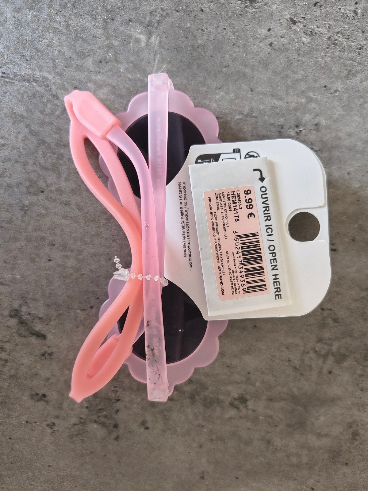Roze kinderzonnebril met bloemvormige glazen - HEMA, Sieraden, Tassen en Uiterlijk, Zonnebrillen en Brillen | Dames, Overige merken