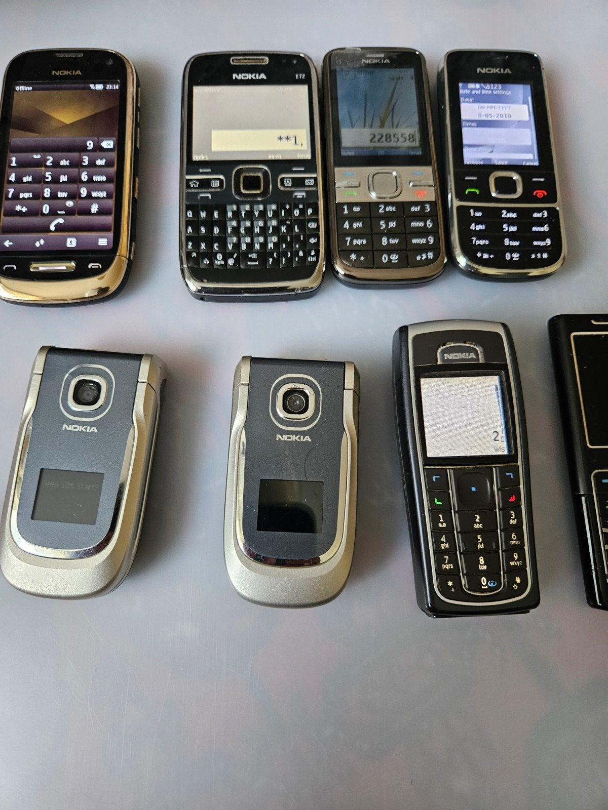 8 telefoons Nokia sim.vrij doet perfect en netjes, Ophalen, Zo goed als nieuw