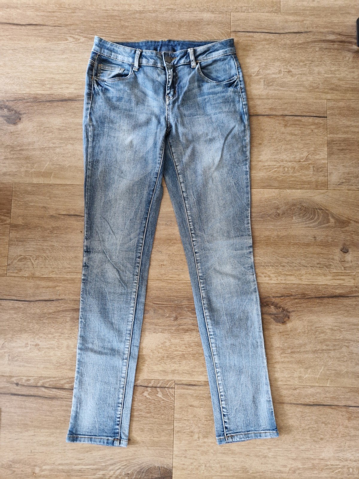 Skinny jeans maat S / lengtemaat 32 Pieces, Blauw, Nieuw, Ophalen of Verzenden, W28 - W29 (confectie 36)