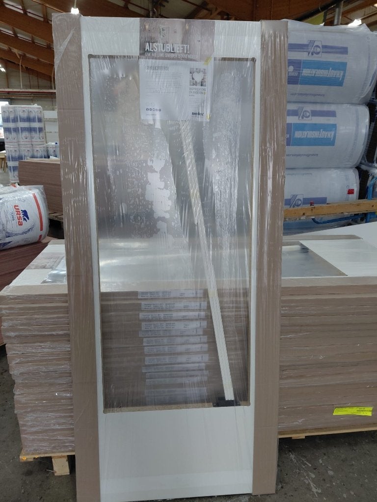 Svedex nieuwe boarddeuren superlak stomp Alp.Wit glasopening, 80 tot 100 cm, Binnendeur, Nieuw, Ophalen of Verzenden
