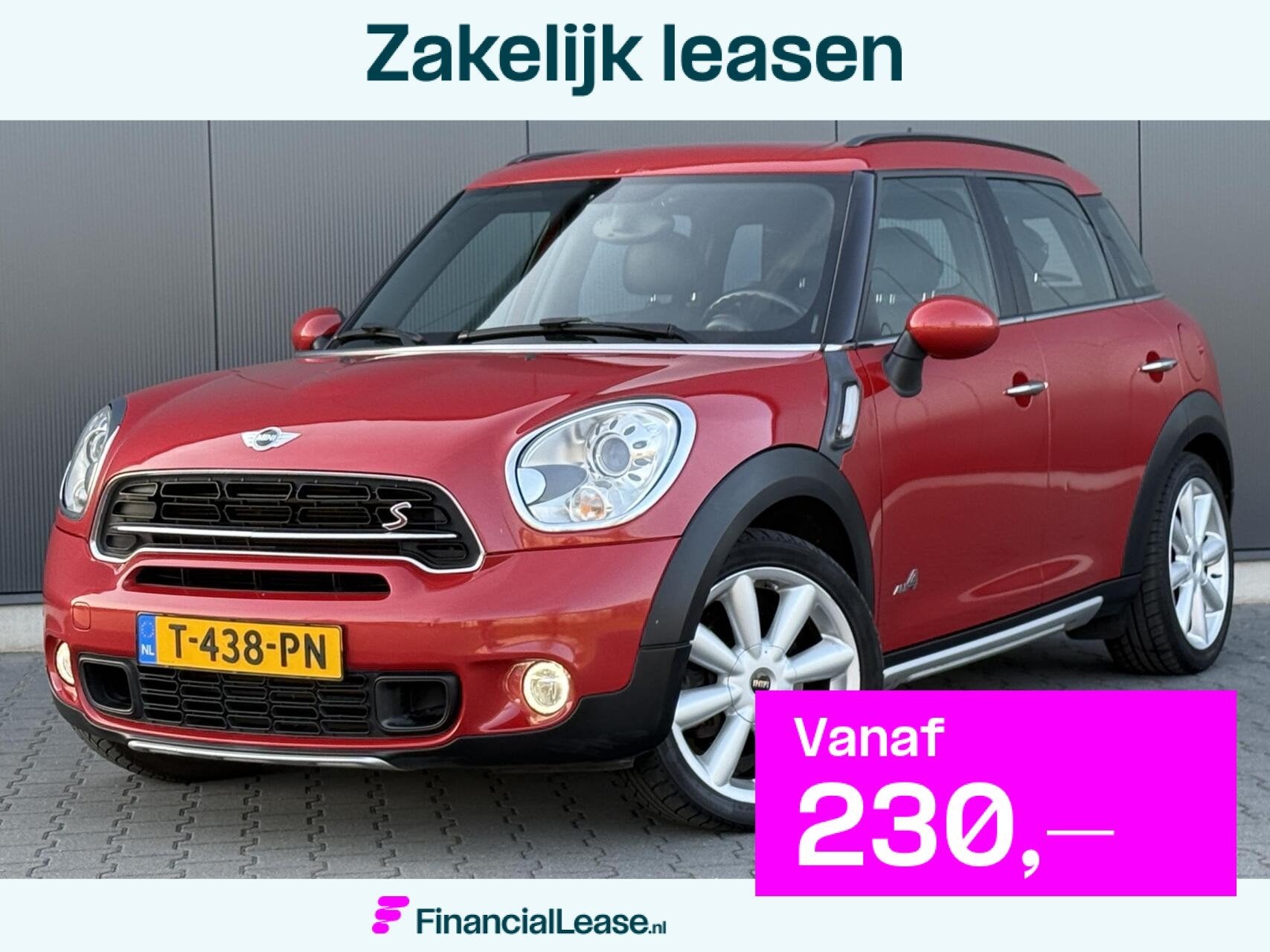 Mini Countryman 1.6 Cooper S ALL4 Navi - Xenon - Leder - Fac, Gebruikt, Leder en Stof, 1365 kg, Bedrijf