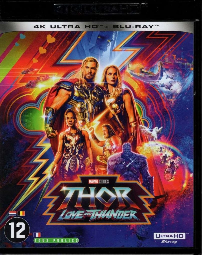 Thor Love and Thunder - 4K + Blu-ray (2022) - NL uitgave, Cd's en Dvd's, Blu-ray, Engels, Verzenden, Nederlands, Zo goed als nieuw