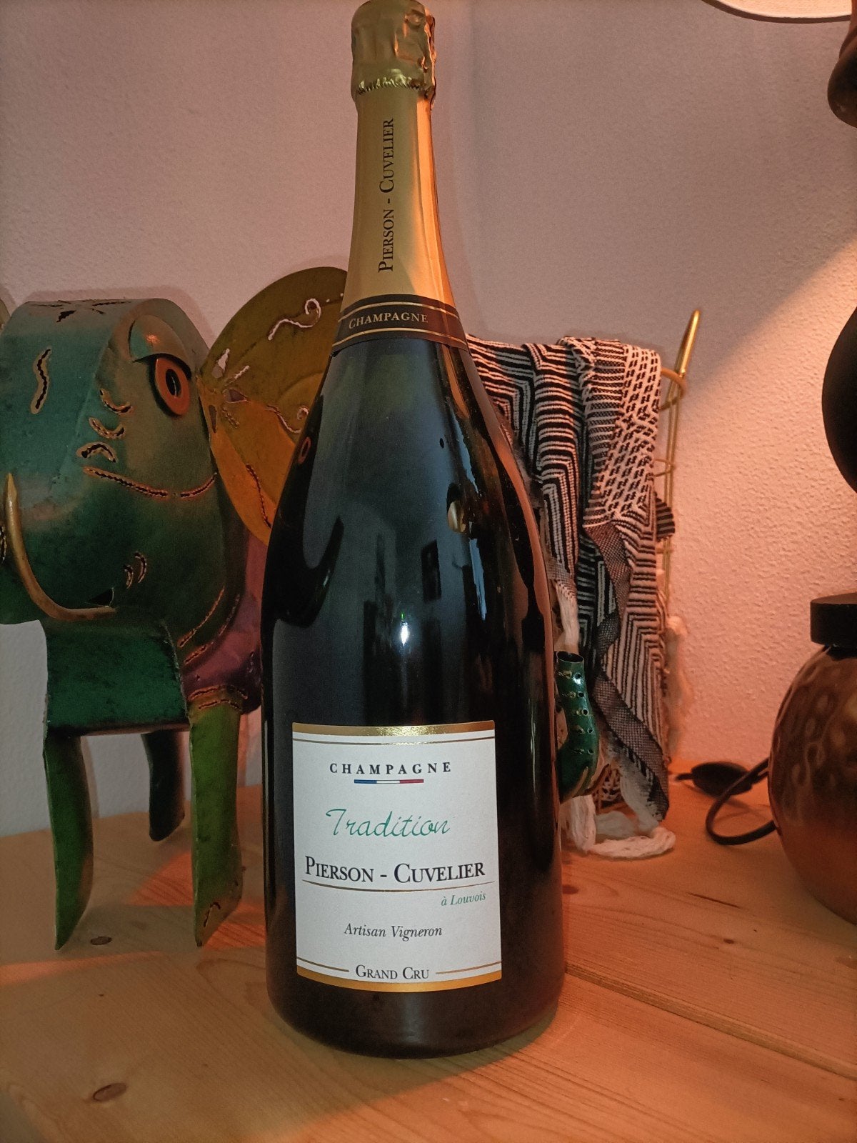 Pierson-Cuvelier Champagne Tradition Grand Cru 1500ml, Frankrijk, Nieuw, Ophalen of Verzenden, Champagne