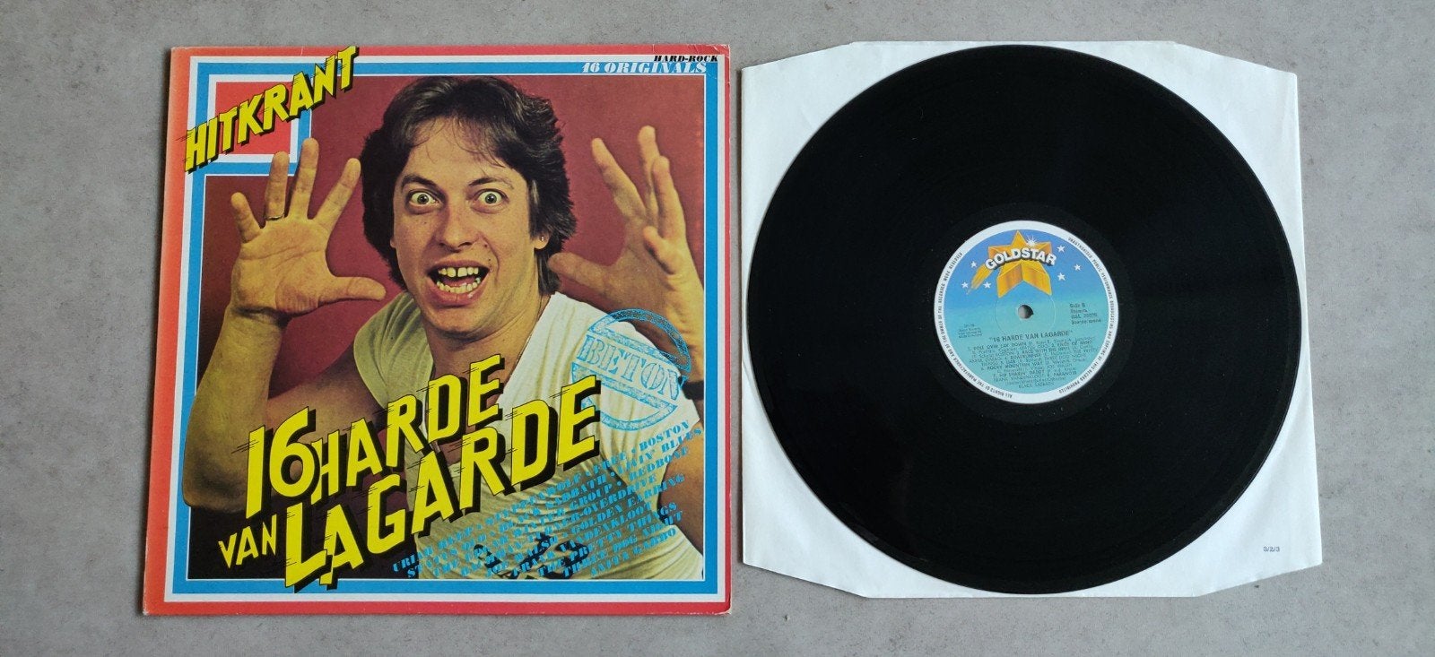 Lp beton rock hitkrant 16 harde van lagarde, Ophalen of Verzenden, Zo goed als nieuw