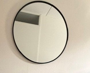 Rond spiegel, Huis en Inrichting, Woonaccessoires | Spiegels, Ophalen, Rond, Zo goed als nieuw, Minder dan 100 cm