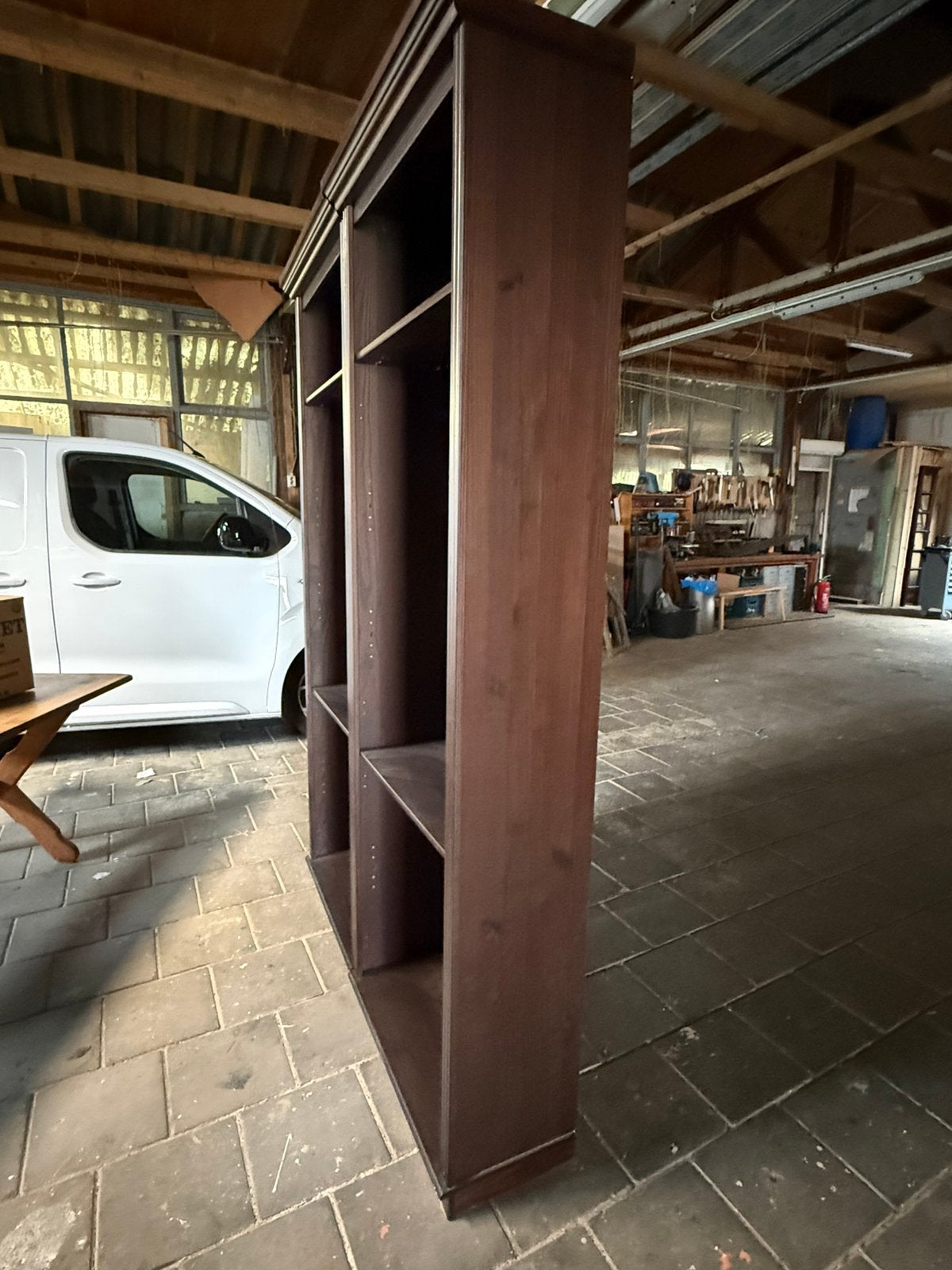 Houten boeken kast, Tuin en Terras, Ophalen, Zo goed als nieuw, Hout, Overige typen