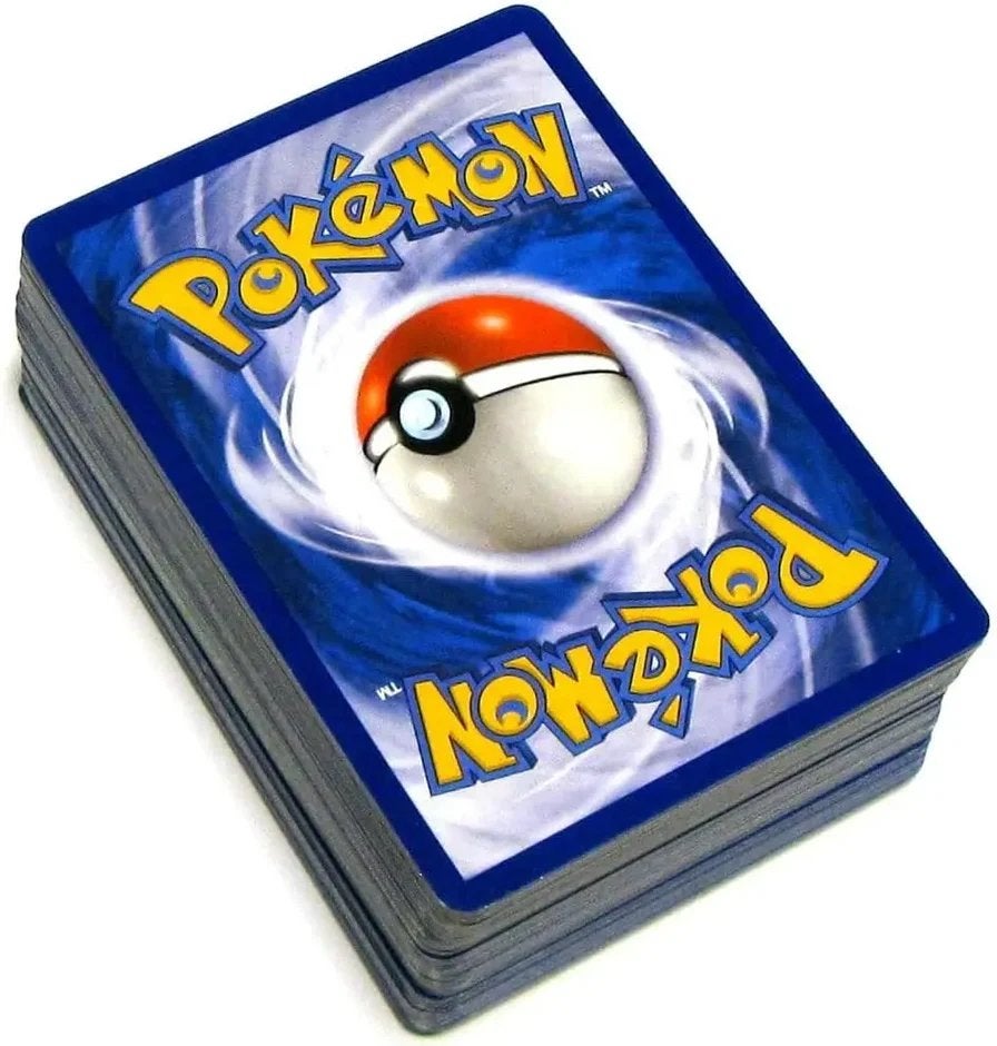 10 Pokémon kaarten met een glimmende kaart zoals een V, Ophalen of Verzenden, Gebruikt, Meerdere kaarten, Foil