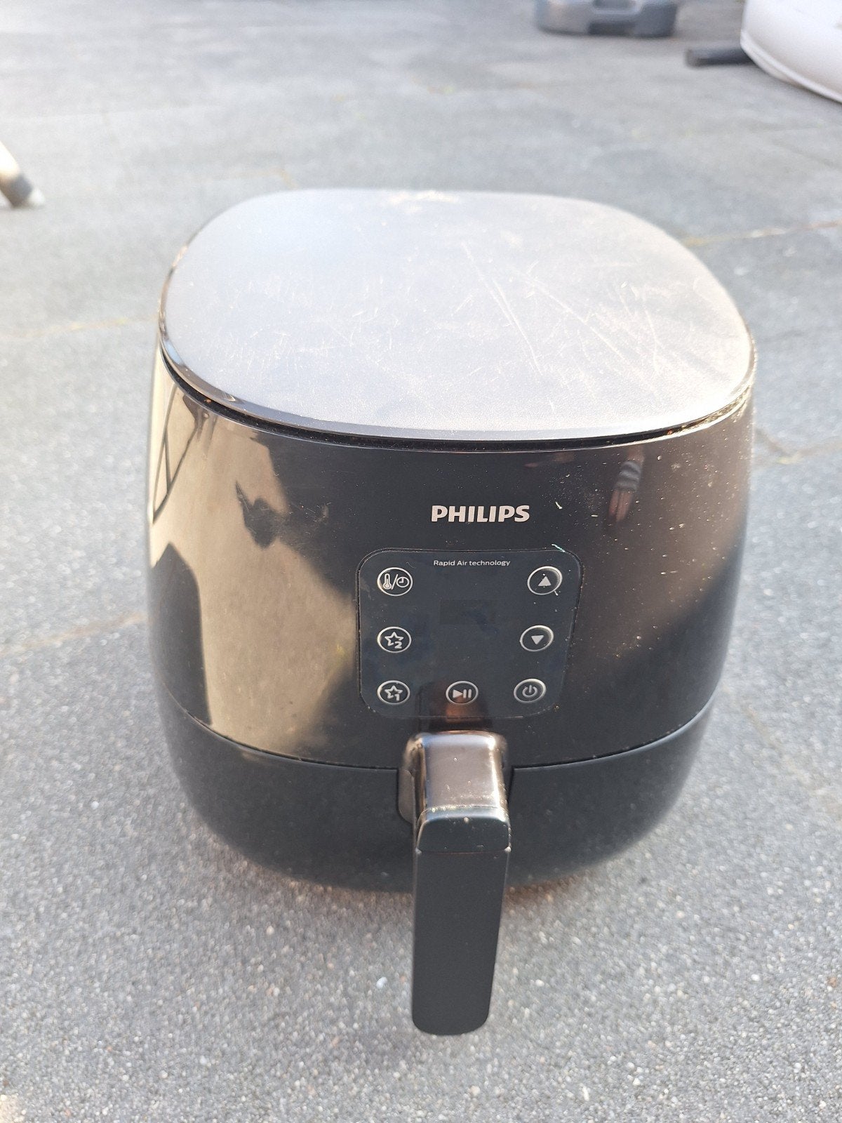 Philips airfryer zwart, Ophalen, Gebruikt, Airfryer