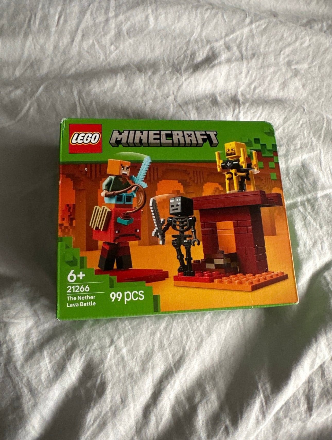 LEGO Minecraft 21266 The Nether Lava Battle nieuw, Kinderen en Baby's, Minecraft, Lego, Nieuw, Ophalen of Verzenden